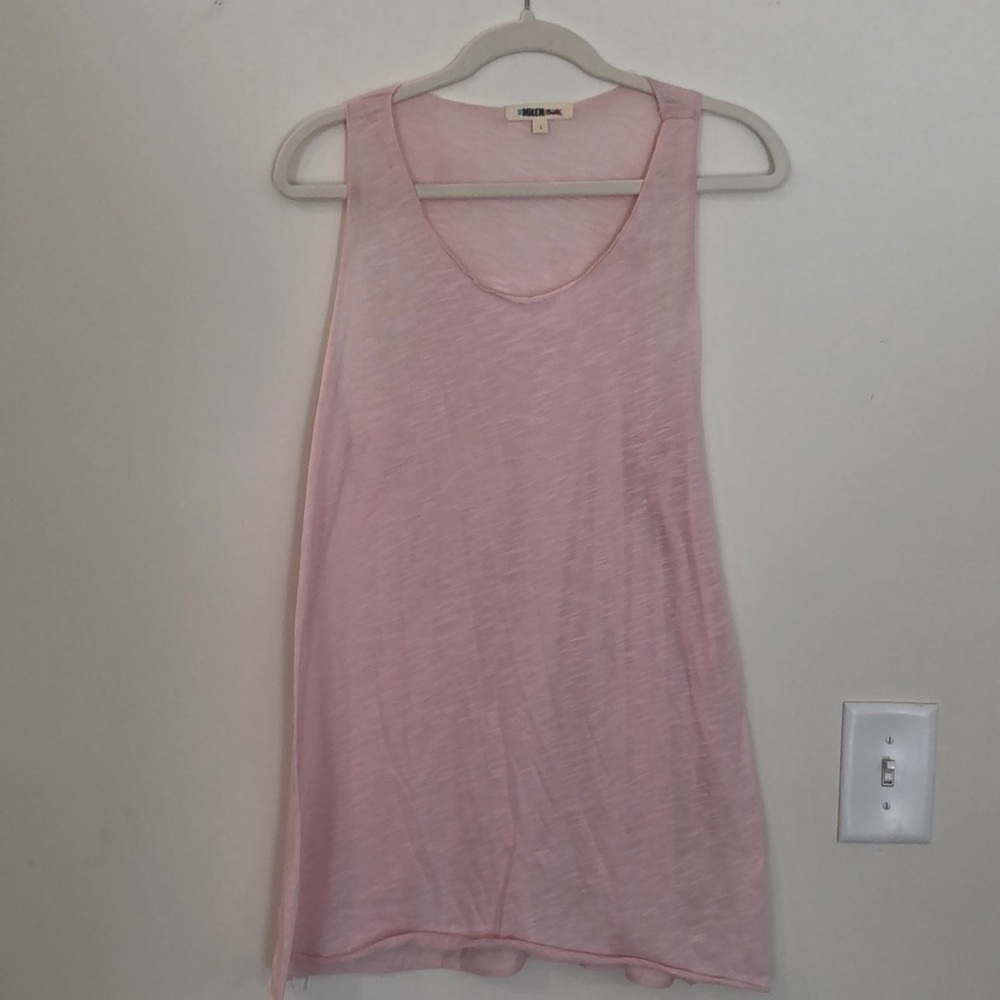 Miken Swim pink tank top cover up